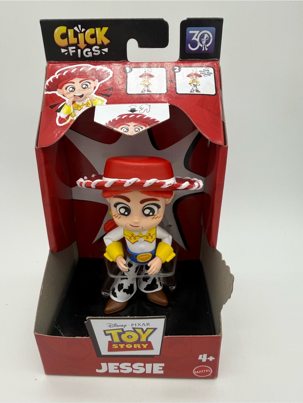 Disney Pixar Toy Story Cowgirl Jessie Click Figs Toy Figure Mattel 4 inch New